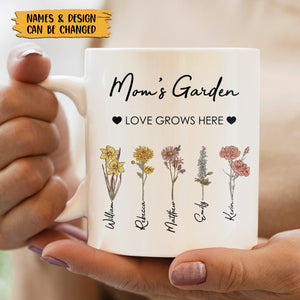 Personalized Mug For Mom - Mom/Grandma's Garden Birth Month Flower - Giftago - 2