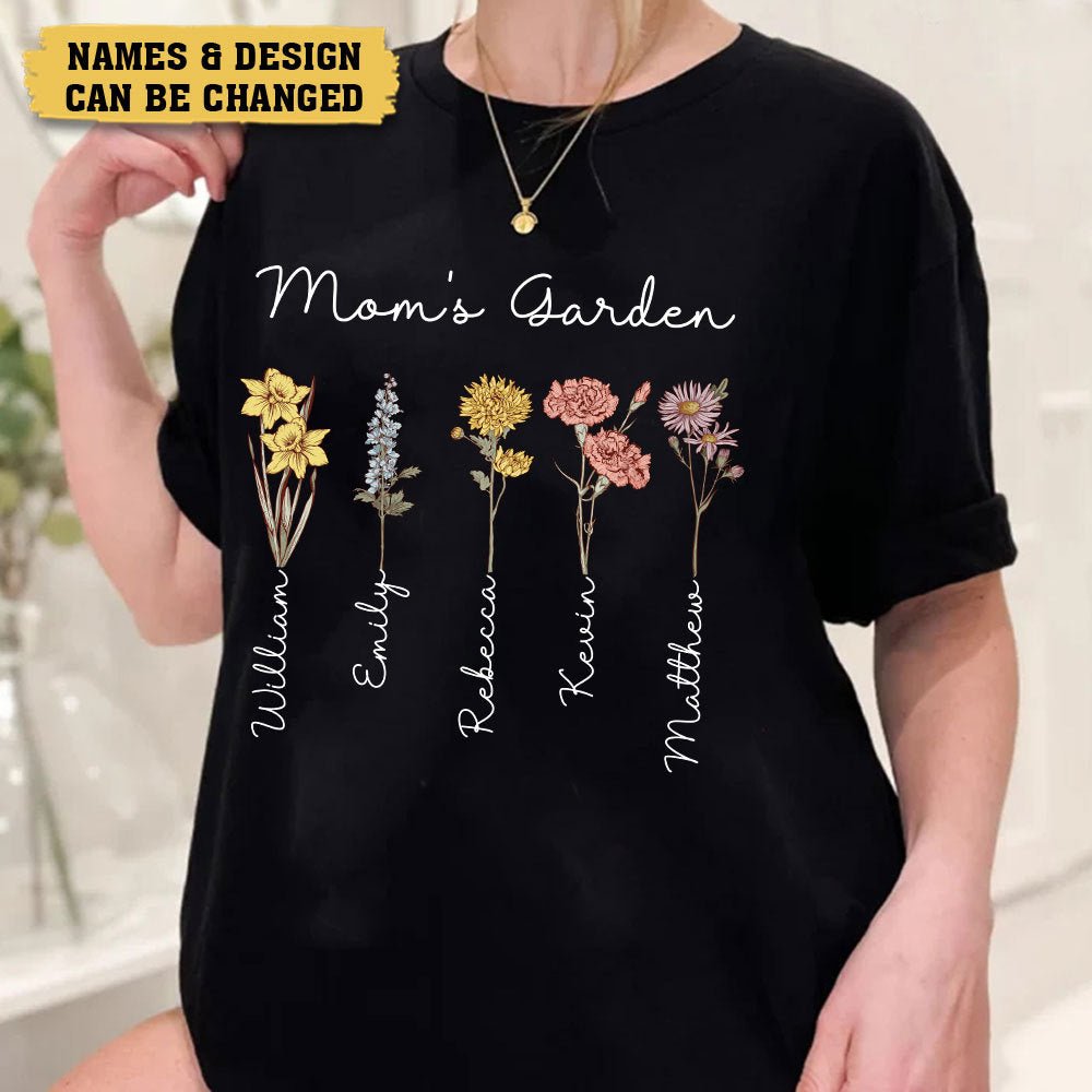 I Have Three Titles Mom Grandma and Great Grandma - Gift for Mom, Grandma - Personalized Unisex T-Shirt, Hoodie - Basic Tee / S / White 