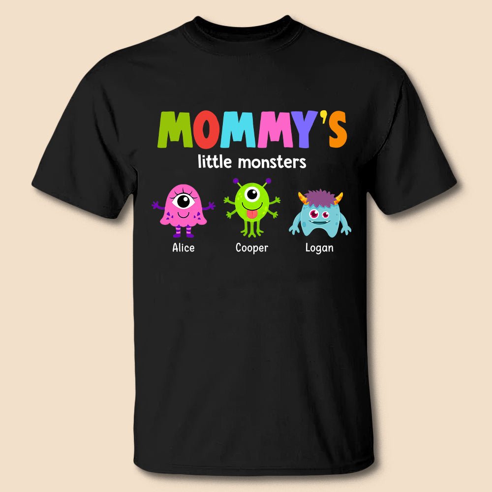 Mommy's Little Monsters - Personalized T-Shirt/ Hoodie - Best Gift For Mother, Grandma - Giftago