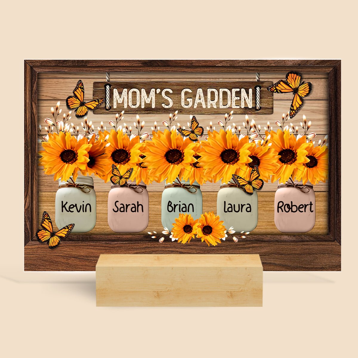 Personalized Acrylic Plaque - Mom's Garden Acrylic Plaque - Giftago - 1 