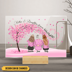 Mother And Daughters Forever Linked Together - Personalized Acrylic Plaque - Best Gift For Mother - Giftago