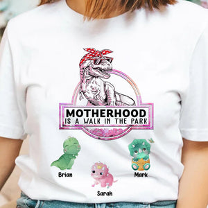 Motherhood Is A Walk In The Park -  Personalized T-Shirt/Hoodie - Best Gift For Mother - Giftago