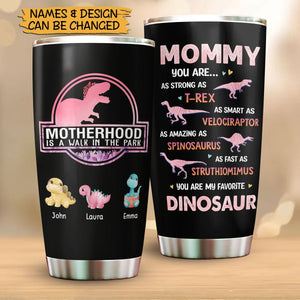 Tumbler For Mom - Motherhood Is A Walk In The Park - Giftago - 3