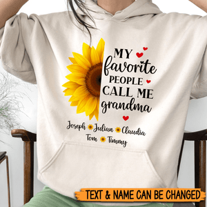 My Favorite People Call Me Grandma/ Mom - Personalized T-Shirt/ Hoodie - Best Gift For Mother - Giftago