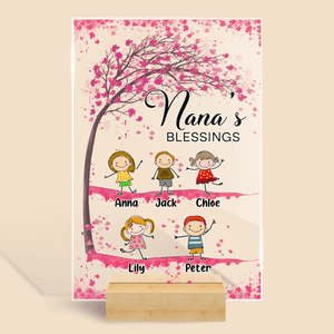 Nana's Blessings To Be Call Mom - Personalized Acrylic Plaque - Best Gift For Mother - Giftago