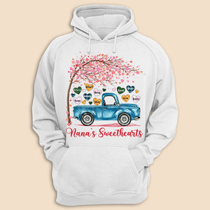 Nana's Sweethearts - Personalized T-Shirt/ Hoodie Front - Best Gift For Mother, Grandma - Giftago