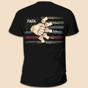 PAPA With Kids - Personalized T-Shirt/ Hoodie - Best Gift For Father, Grandpa - Giftago