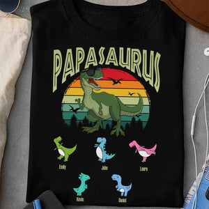 Papasaurus - Personalized T-Shirt/ Hoodie - Best Gift For Father - Giftago