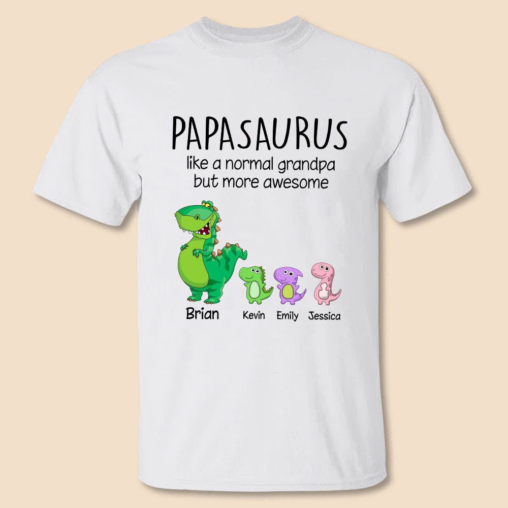 Papasaurus - Personalized T-Shirt/ Hoodie - Best Gift For Father, Grandpa - Giftago
