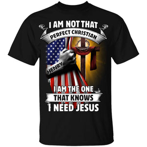 Personalize I Need Jesus Tshirt - CTN0622TA - Giftago