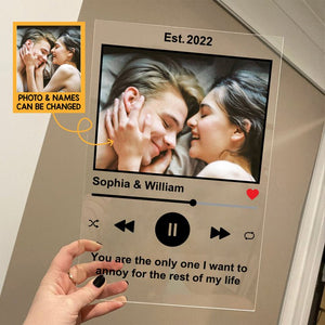 Photo All Of Me Loves All Of You - Personalized Acrylic Plaque - Best Gift for Valentine's Day - Giftago