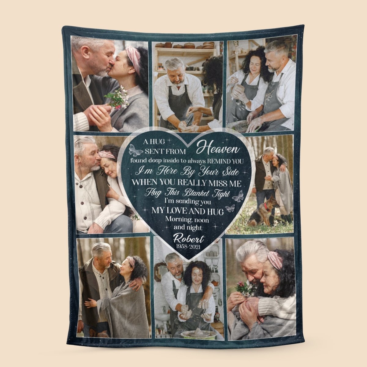 Photo Collage In Loving Memory - Personalized Blanket - Best Gift For Family - Giftago