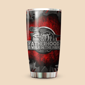 Red Dinosaur Tumbler - Best Gift For Father, Grandpa - Giftago