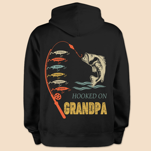 Reel Cool Grandpa - Personalized T-Shirt/ Hoodie - Best Gift For Father, Grandpa - Giftago