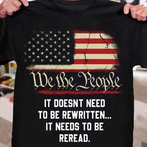 Reread We The People T-Shirt - TG0622QA - Giftago