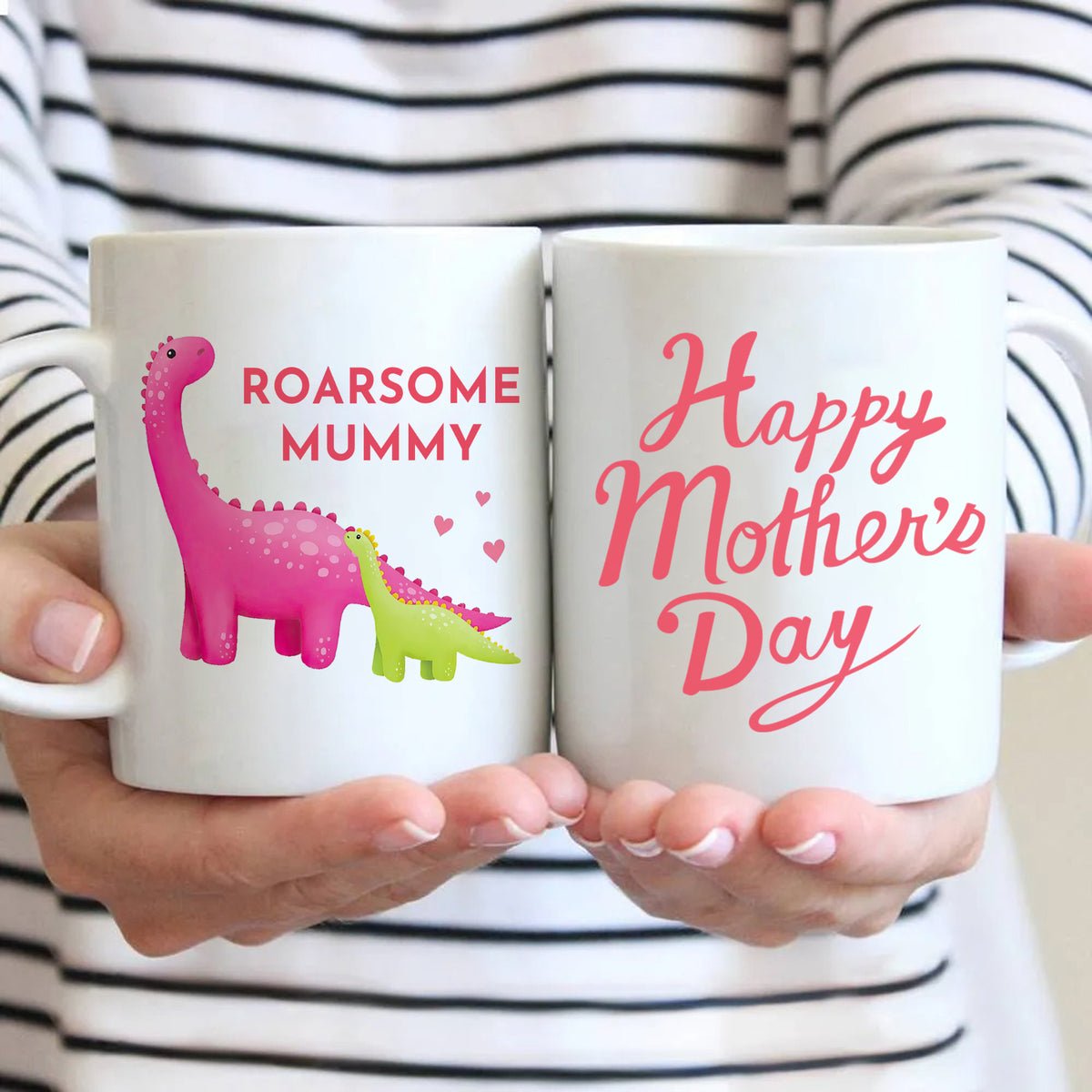 Roarsome Mummy White Mug - Best Gift For Mother - Giftago