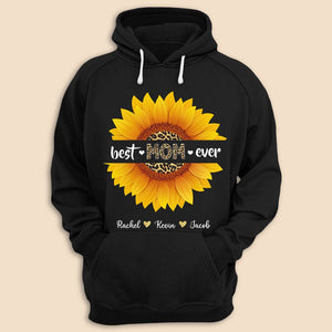 Sunflower - Best Mom Ever - Personalized T-Shirt/ Hoodie - Best Gift For Mother - Giftago