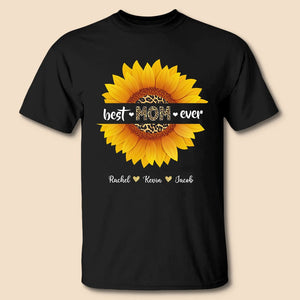 Sunflower - Best Mom Ever - Personalized T-Shirt/ Hoodie - Best Gift For Mother - Giftago