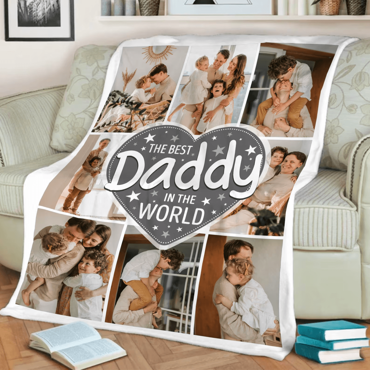 Personalized Blanket For Dad - The Best Daddy In The World - Giftago - 2