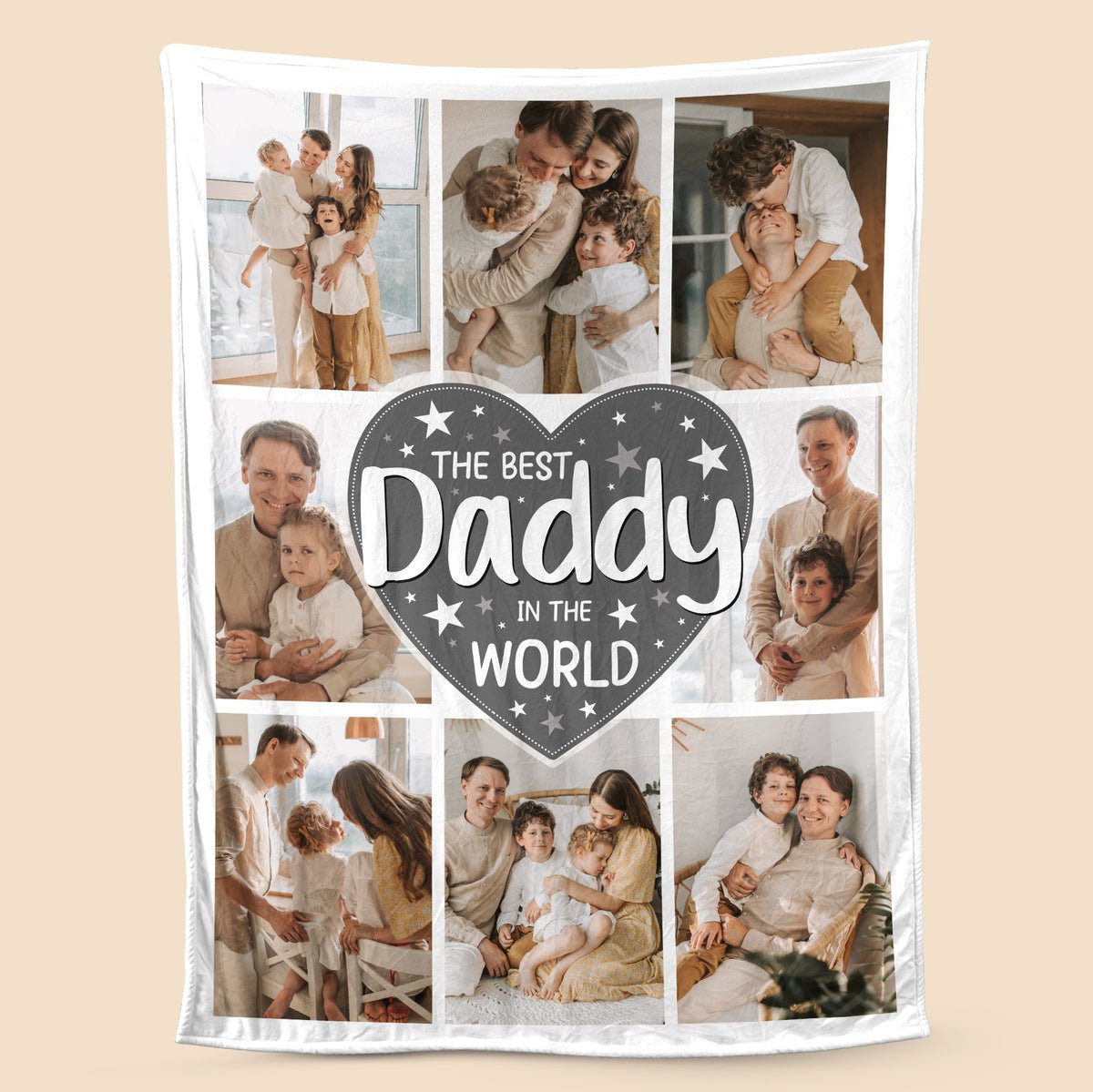 Personalized Blanket For Dad - The Best Daddy In The World - Giftago - 1