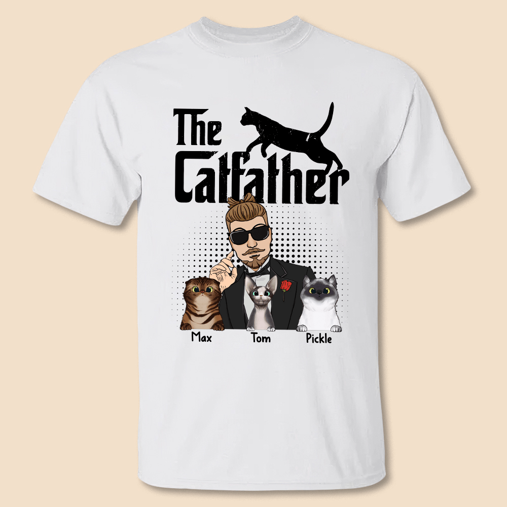 The Catfather - Personalized T-Shirt/ Hoodie Front - Best Gift For Dad - Giftago