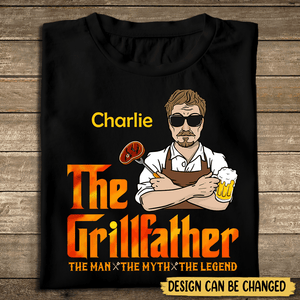 The Grill Father - Personalized T-Shirt/ Hoodie Front - Best Gift For Dad - Giftago