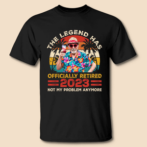 The Legend Has Officially Retired Photo - Personalized T-Shirt/ Hoodie - Best Gift For Grandparents - Giftago