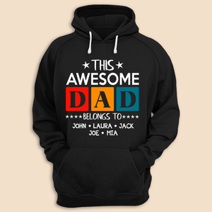This Awesome Dad - Personalized T-Shirt/ Hoodie - Best Gift For Father - Giftago