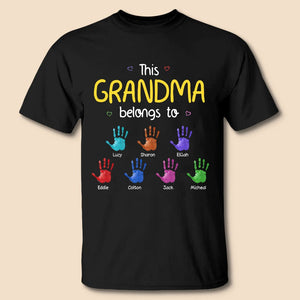 This Grandma Belongs To - Personalized T-Shirt/ Hoodie - Best Gift For Mother, Grandma - Giftago