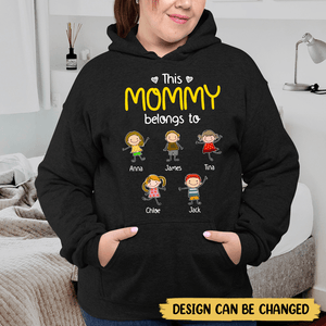 This Mommy/Daddy/Grandpa/Grandma Belongs To Fun Kid - Personalized T-Shirt/ Hoodie - Best Gift For Family - Giftago