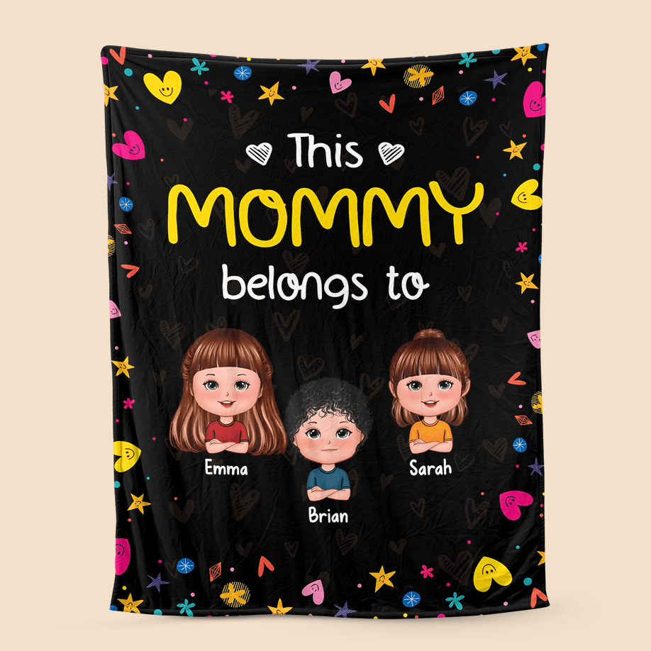 This Mommy/Grandma Belongs To - Personalized Blanket - Best Gift For Family - Giftago