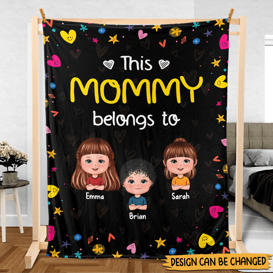 This Mommy/Grandma Belongs To - Personalized Blanket - Best Gift For Family - Giftago