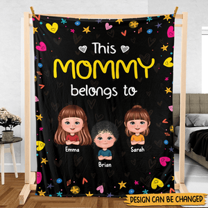 This Mommy/Grandma Belongs To - Personalized Blanket - Best Gift For Family - Giftago