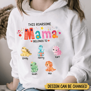 This Roarsome Mommy/Daddy/Grandma/Grandpa Belongs To - Personalized T-Shirt/ Hoodie - Best Gift For Family - Giftago