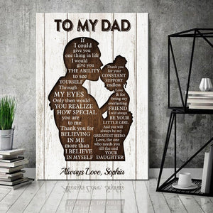 To My Dad Always Be My Greatest Hero - Father Gift - Poster & Canvas - Giftago