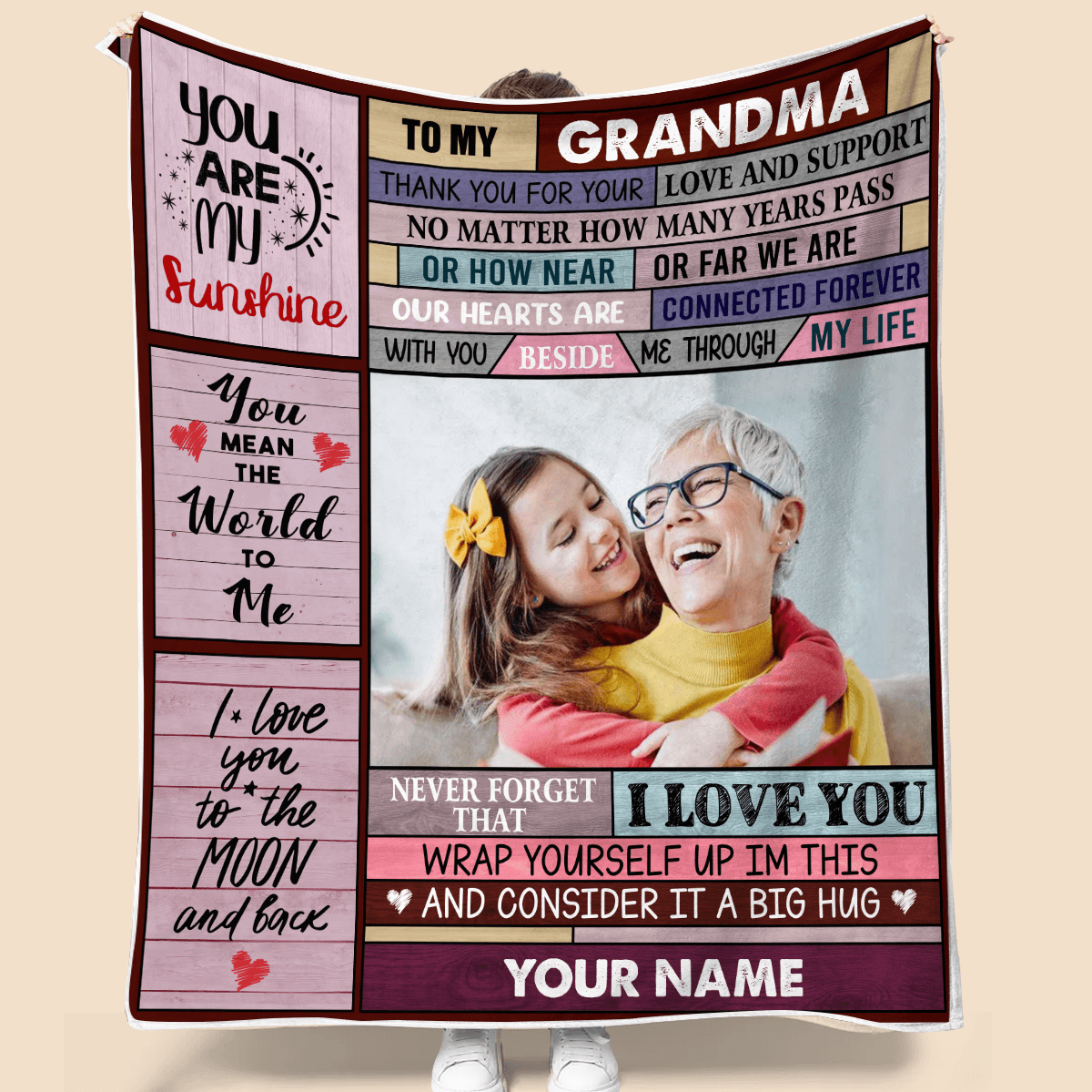 To My Grandma - Personalized Blanket - Best Gift For Grandma - Giftago