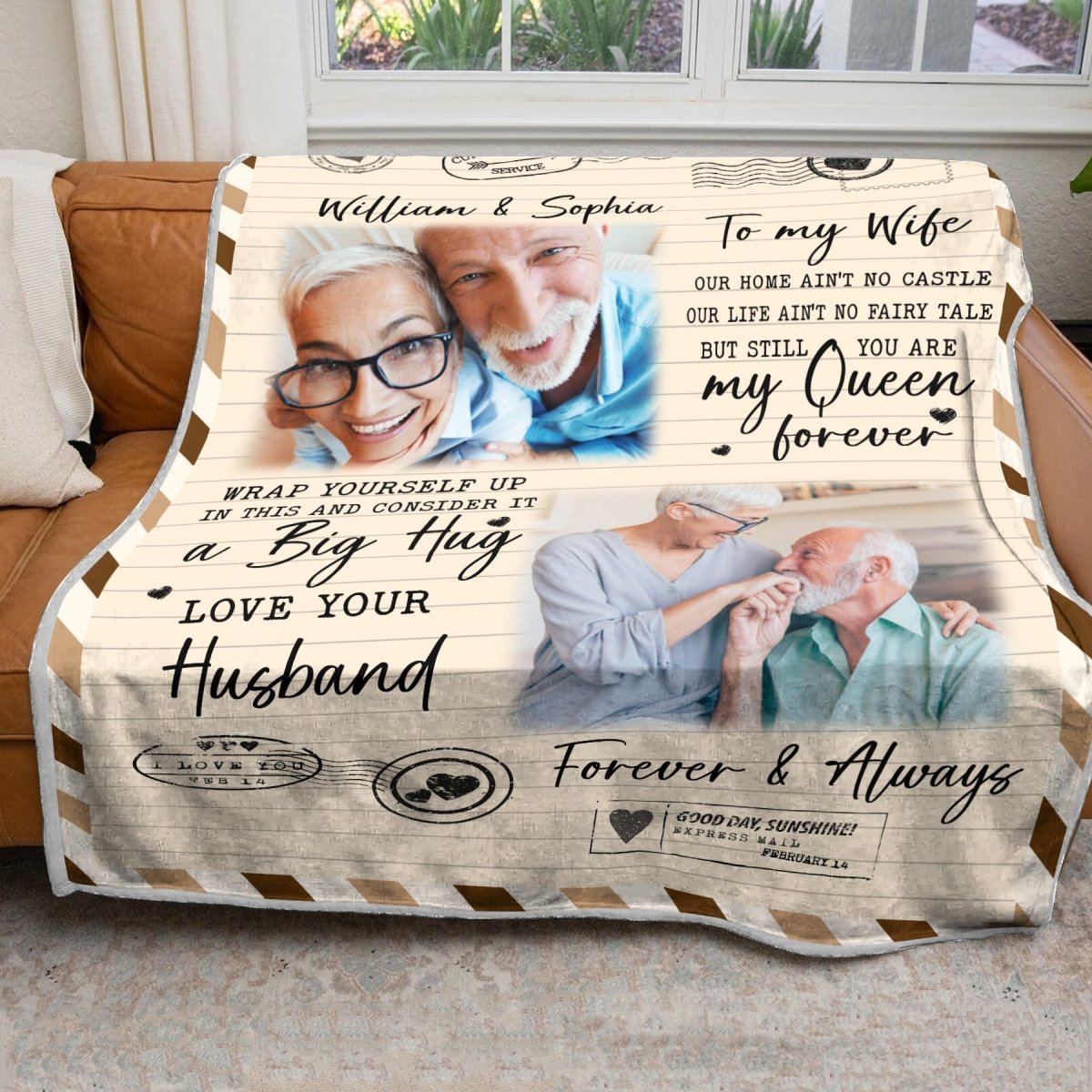To My Wife Be My Queen Forever Blanket - Gift For Your Love - Giftago
