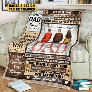 To Our Dad - Personalized Blanket - Best Gift For Father - Giftago