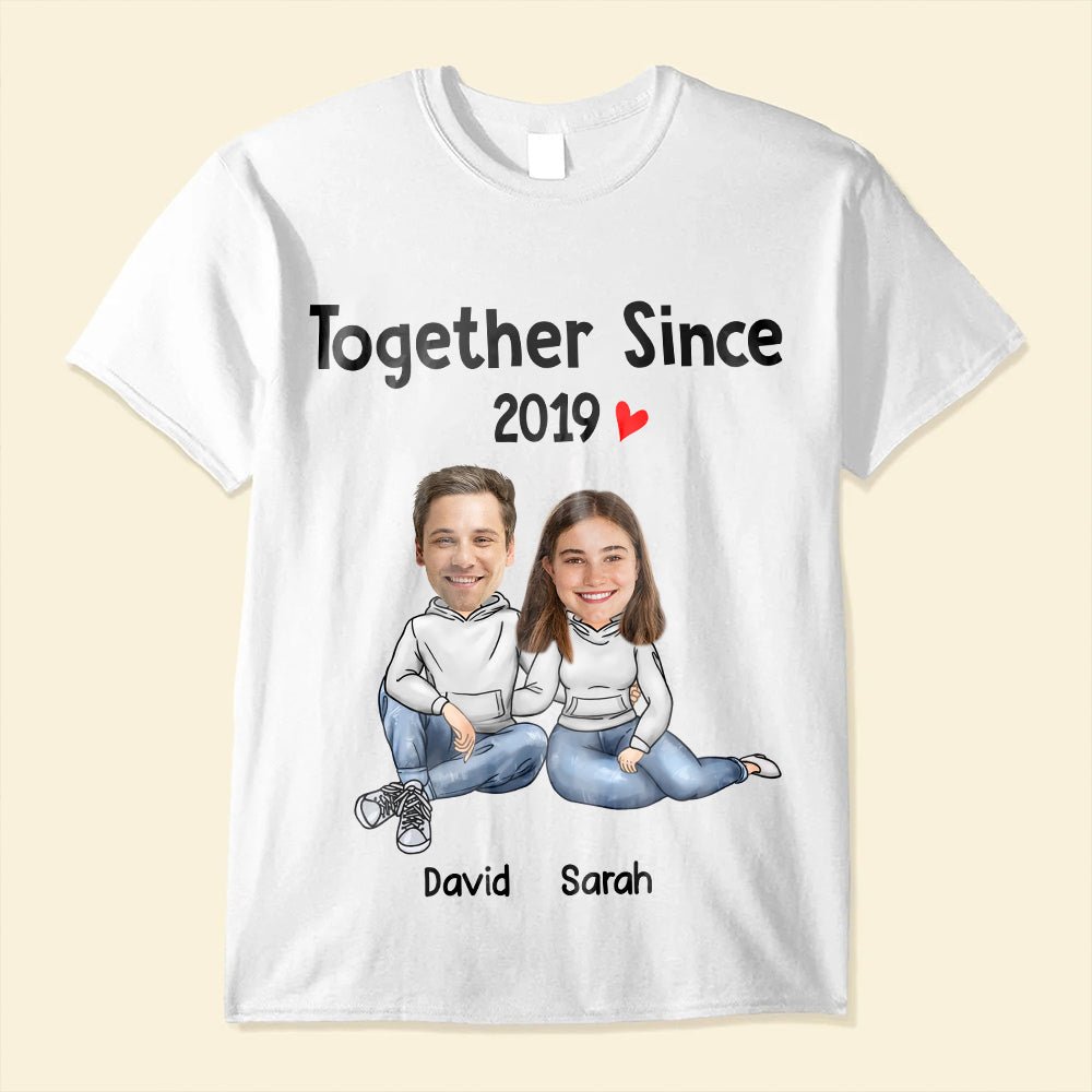 Together Since - Personalized T-Shirt- Best Gift For Couple - Giftago
