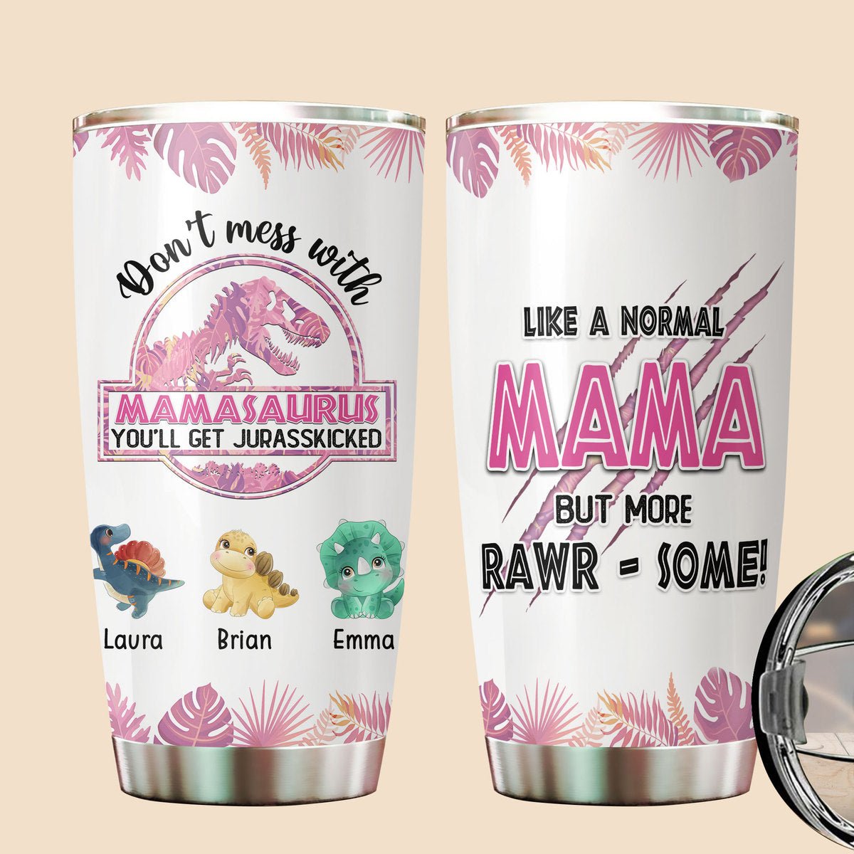 Personalized Gifts For Mom, Funny Best Birthday Gifts Ideas For  Mother,Mamasaurus Tumbler Mug with L…See more Personalized Gifts For Mom,  Funny Best