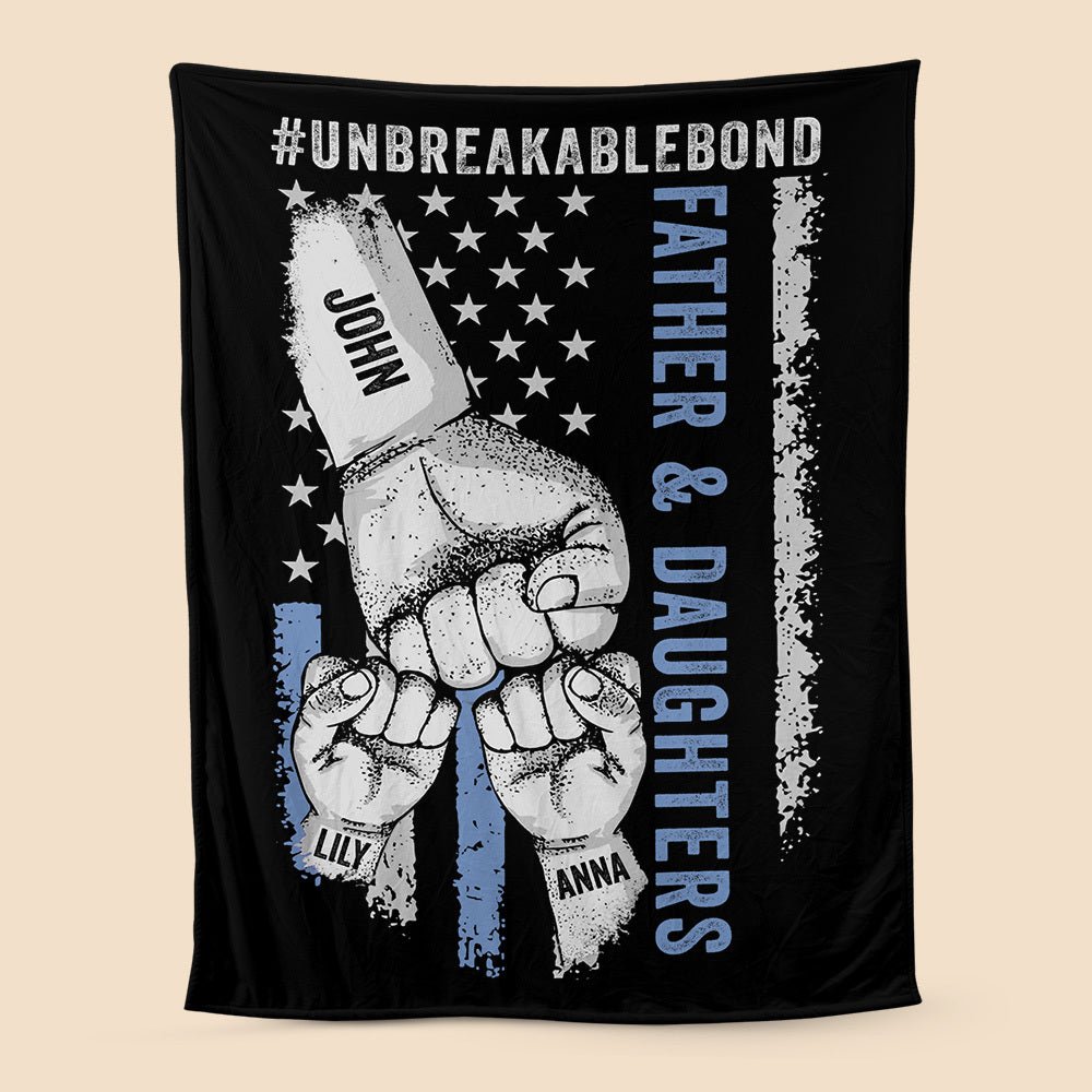 Unbreakablebond Father & Sons, Daughters - Personalized Blanket - Best Gift For Family - Giftago