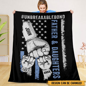 Unbreakablebond Father & Sons, Daughters - Personalized Blanket - Best Gift For Family - Giftago
