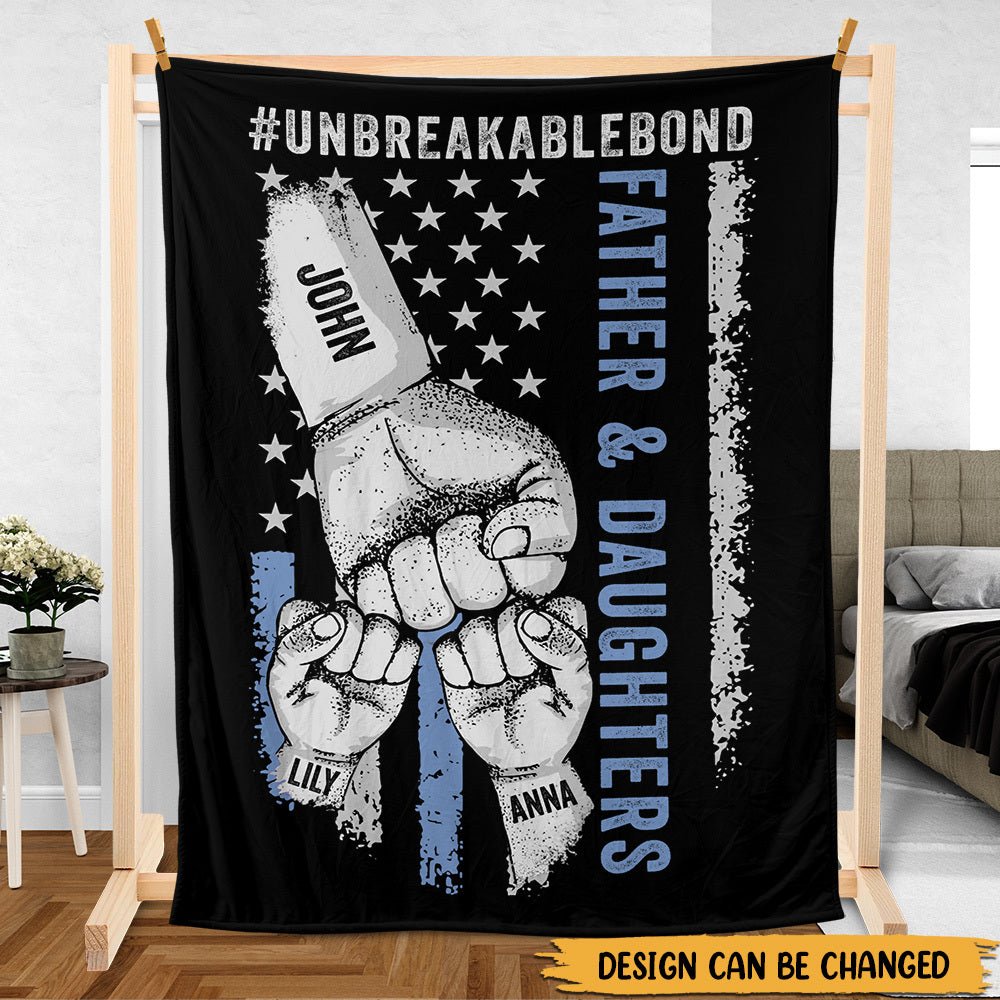 Unbreakablebond Father & Sons, Daughters - Personalized Blanket - Best Gift For Family - Giftago