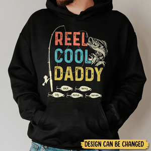 Vintage Reel Cool Daddy - Personalized T-Shirt/ Hoodie - Best Gift For Father - Giftago