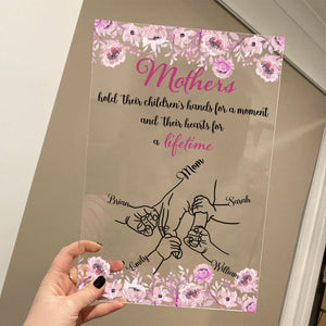 We Love You Mom - Personalized Acrylic Plaque - Best Gift For Mother - Giftago