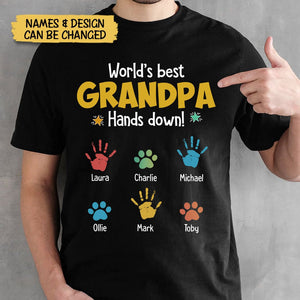 World's Best Dad/ Grandpa - Personalized - T-Shirt/ Hoodie - Best Gift for Dad/ Grandpa - Giftago