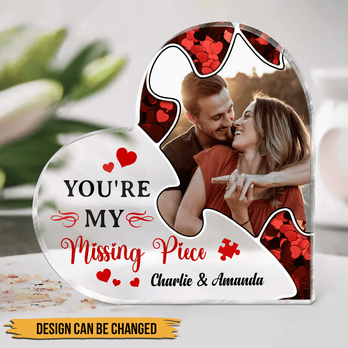 Transparent Plaque - Besties - You are my missing piece (Custom  Puzzle-Shaped Acrylic Plaque)