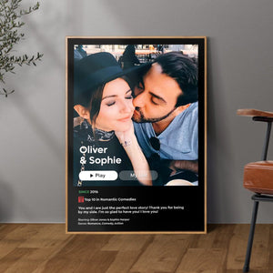 Your Love Story As A Movie Poster - Photo Poster & Canvas - Giftago